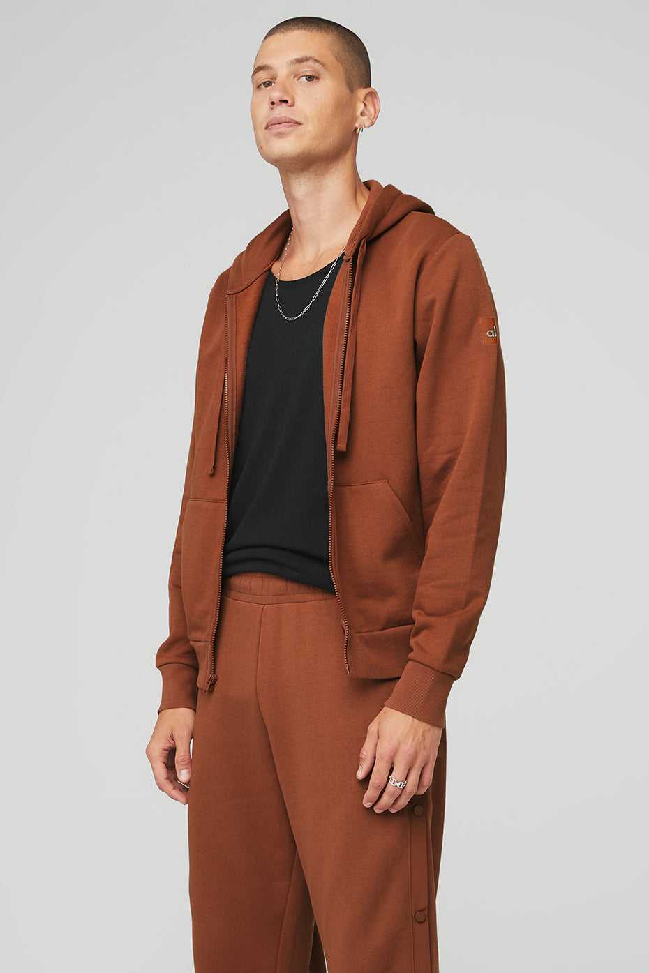 Alo Yoga USA Everyday Full Zip Rust | 7190564-OJ