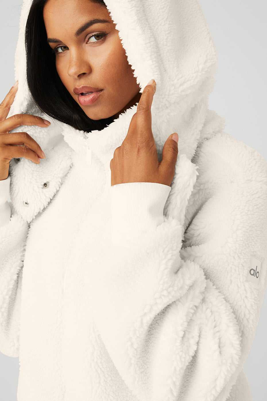 Alo Yoga USA Foxy Sherpa Ivory | 2736185-XK