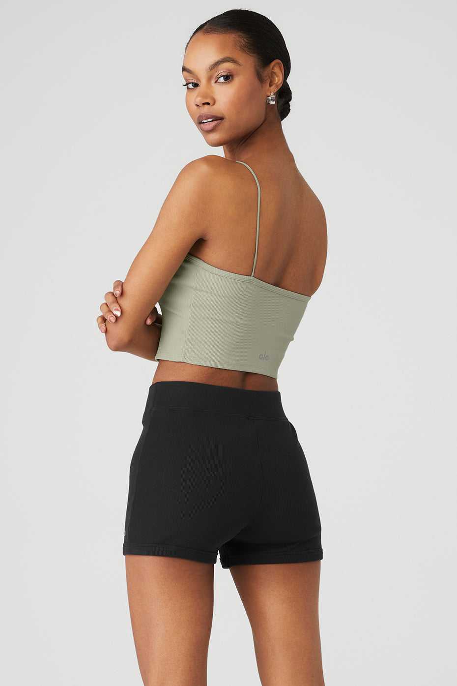 Alo Yoga USA Goddess Ribbed Bandeau Limestone | 2680539-JY