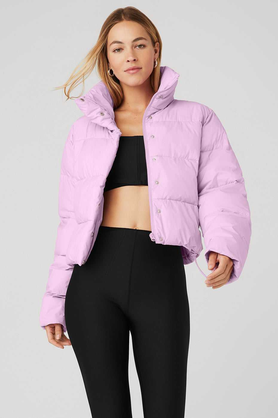 Alo Yoga USA Gold Rush Puffer Sugarplum Pink | 4326915-QM