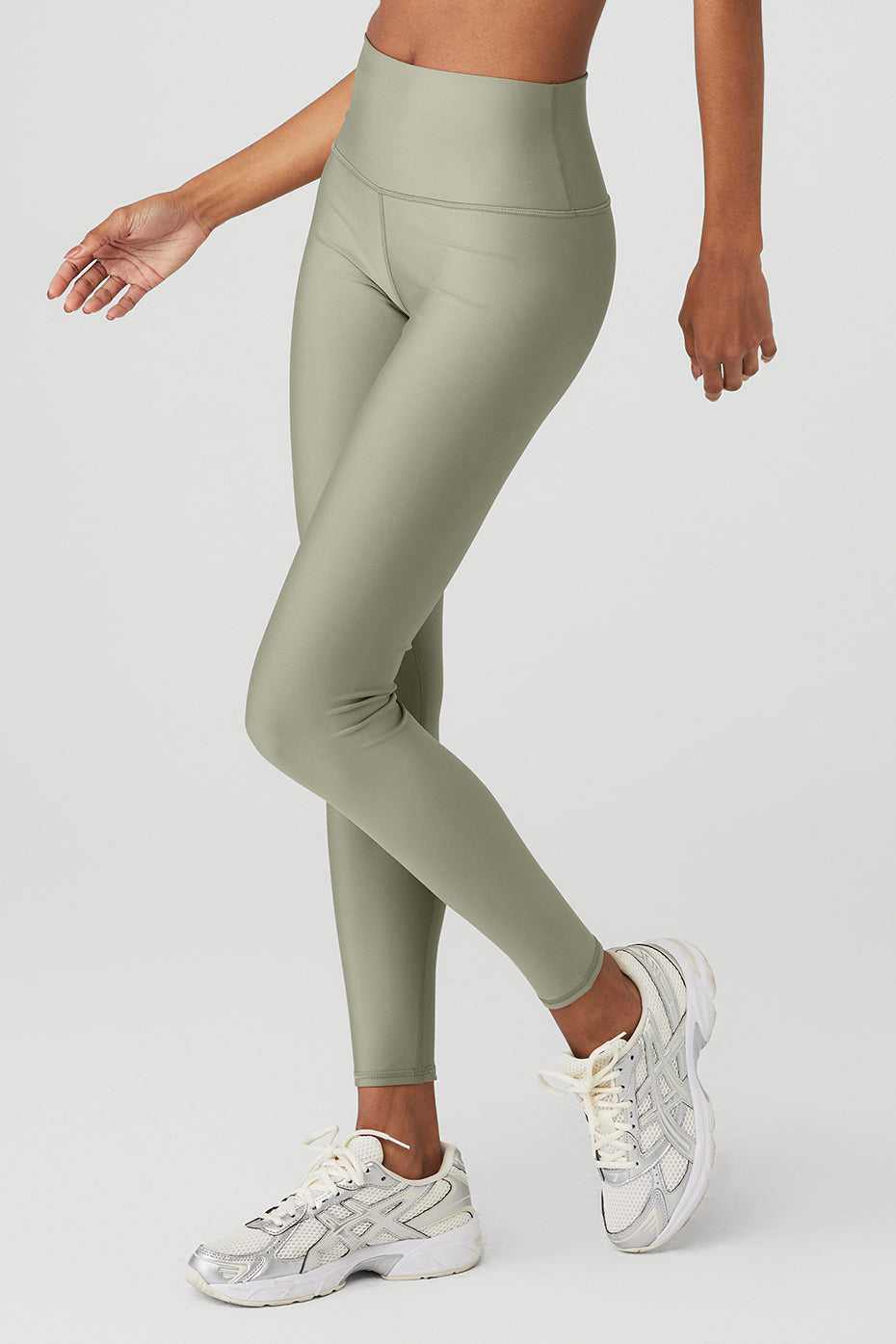 Alo Yoga USA High-Waist Airlift Limestone | 8945160-CE