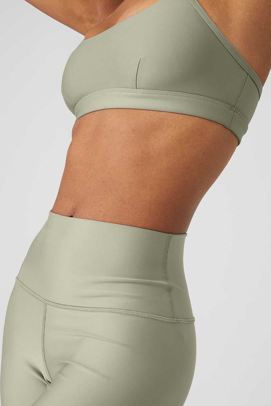 Alo Yoga USA High-Waist Airlift Limestone | 8945160-CE