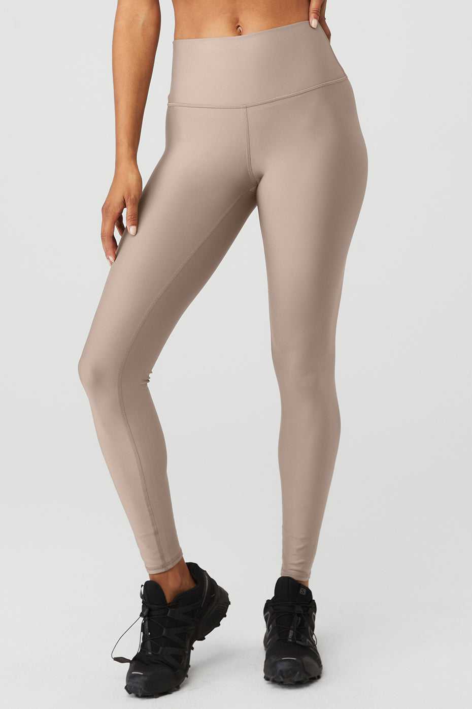 Alo Yoga USA High-Waist Airlift Taupe | 1809637-UH