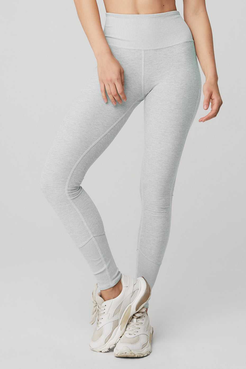 Alo Yoga USA High-Waist Alosoft Lounge Athletic Grey | 8956413-XF