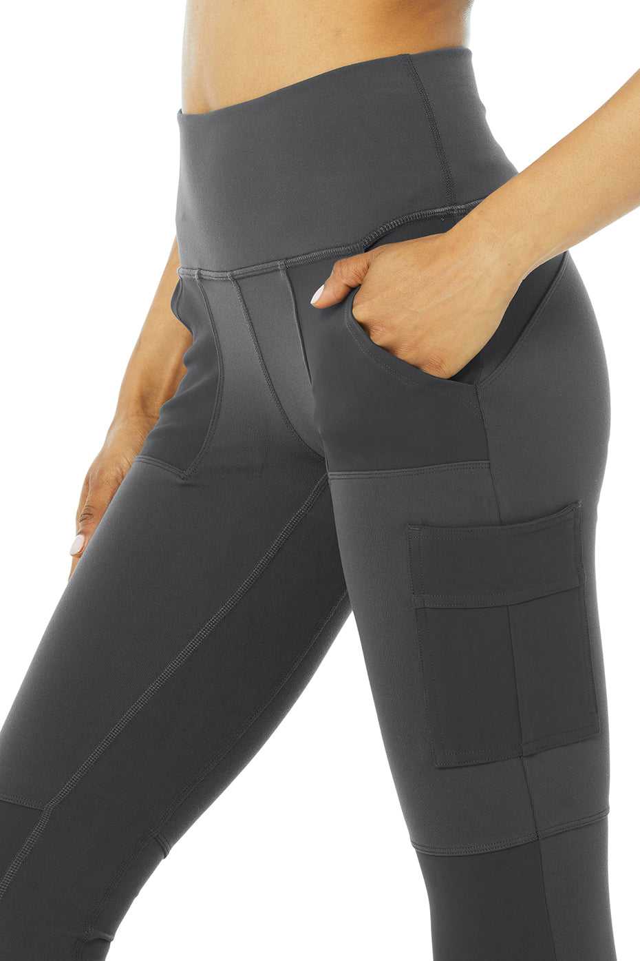 Alo Yoga USA High-Waist Cargo Anthracite | 6729584-SE