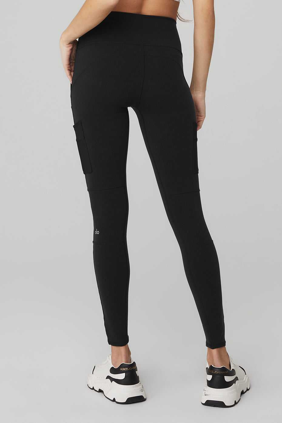 Alo Yoga USA High-Waist Cargo Black | 0619752-EC