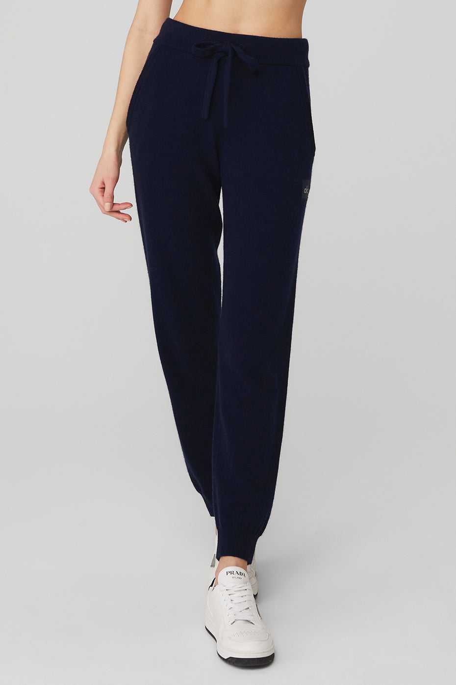 Alo Yoga USA High-Waist Cashmere Jet Set Navy | 3185907-BQ