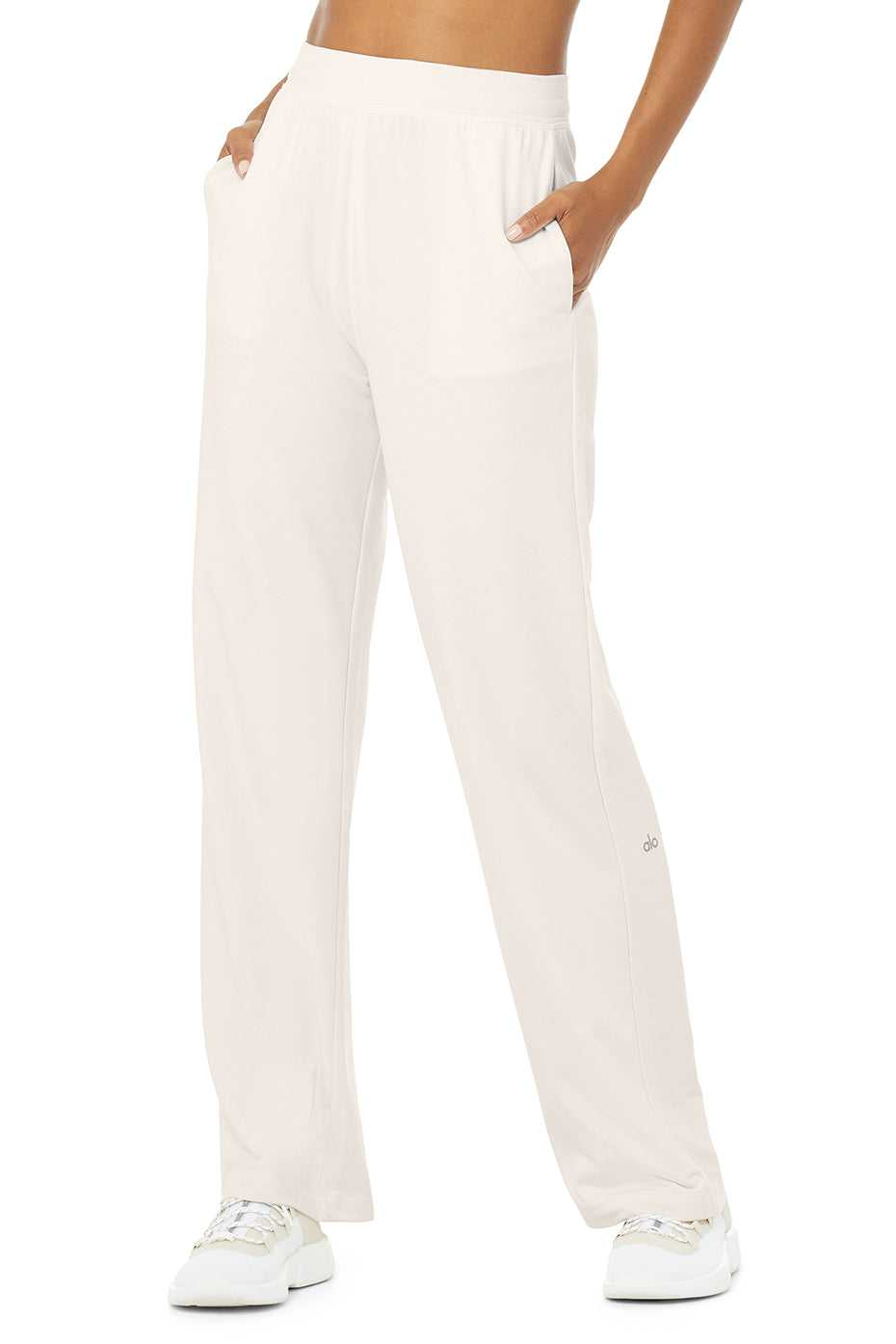 Alo Yoga USA High-Waist Dreamy Wide Leg Ivory | 3098451-HC