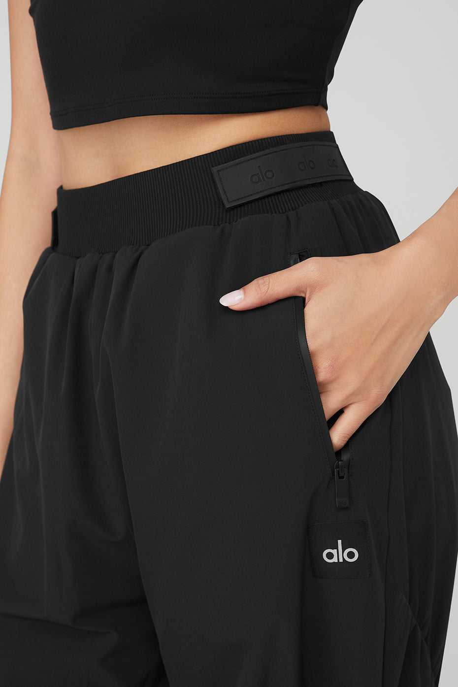 Alo Yoga USA High-Waist Elevation Black | 6485309-XO