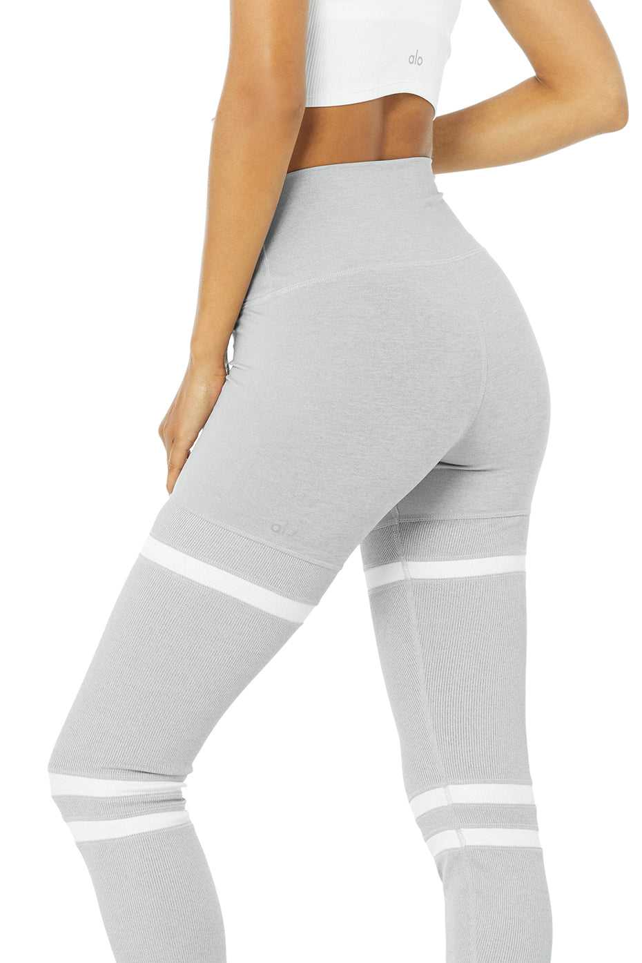 Alo Yoga USA High-Waist Legit Athletic Grey | 0594386-QE