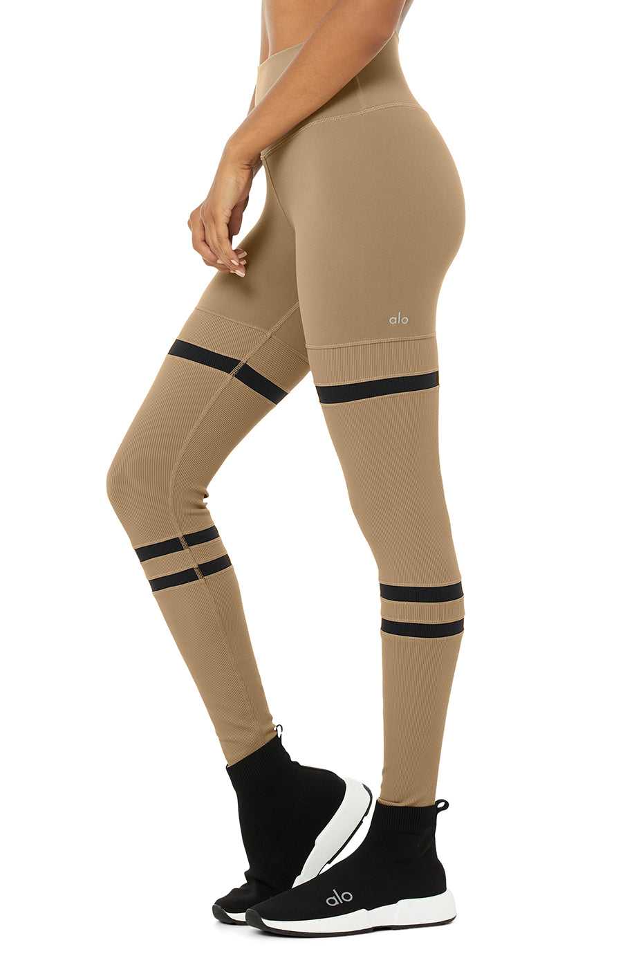 Alo Yoga USA High-Waist Legit Gravel | 9753421-LR