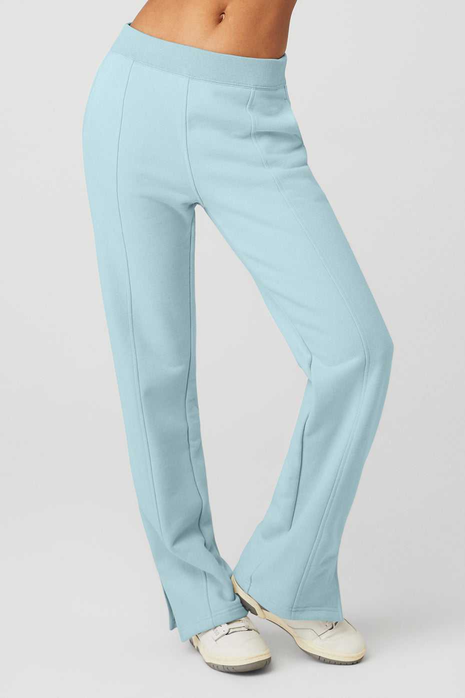 Alo Yoga USA High-Waist Offline Straight Leg Chalk Blue | 6428319-XY