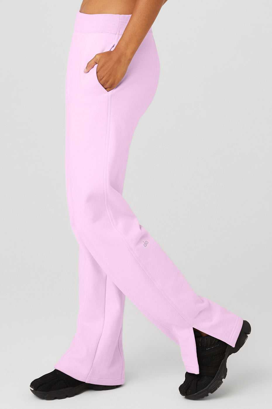 Alo Yoga USA High-Waist Offline Straight Leg Sugarplum Pink | 1856230-GM