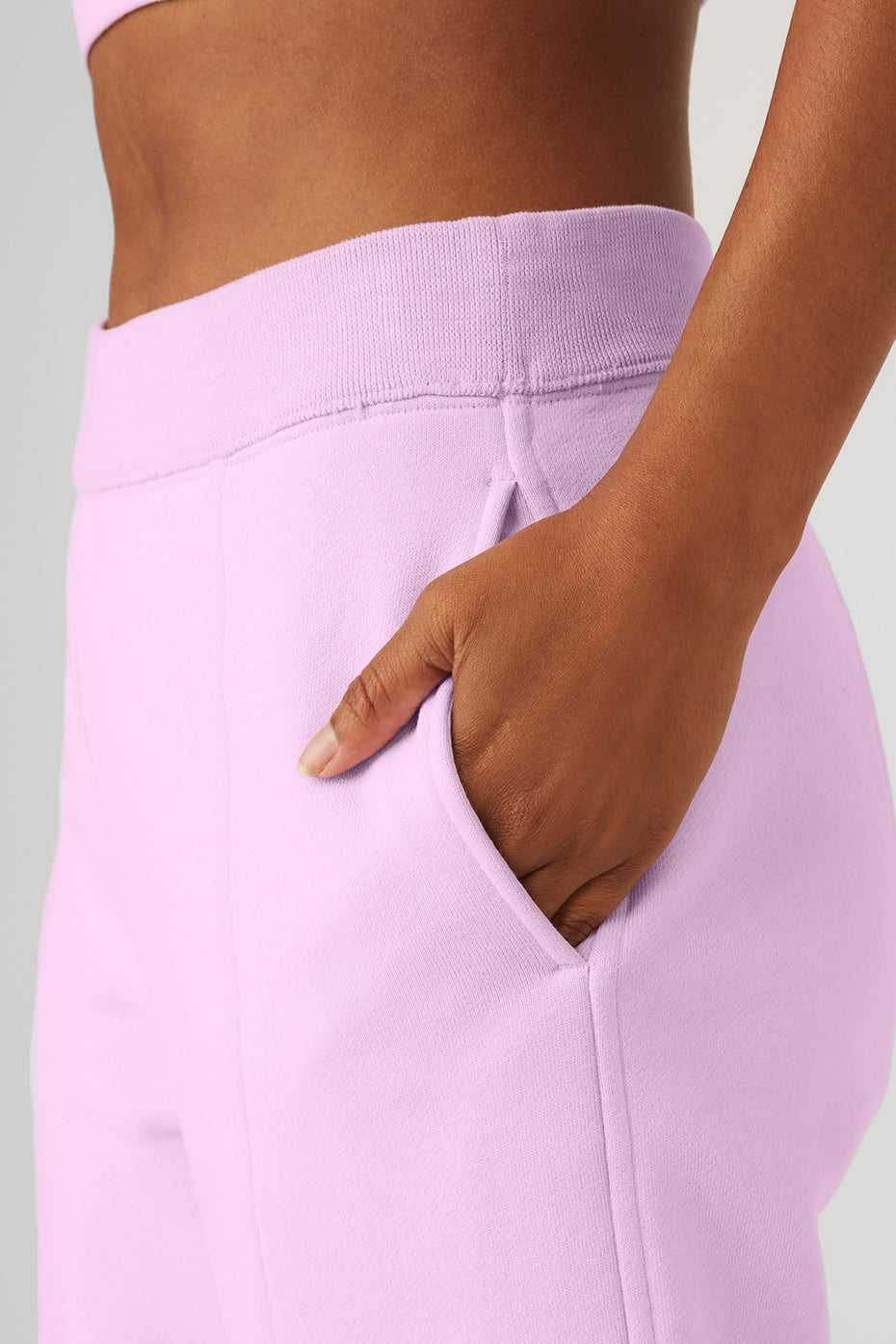 Alo Yoga USA High-Waist Offline Straight Leg Sugarplum Pink | 1856230-GM