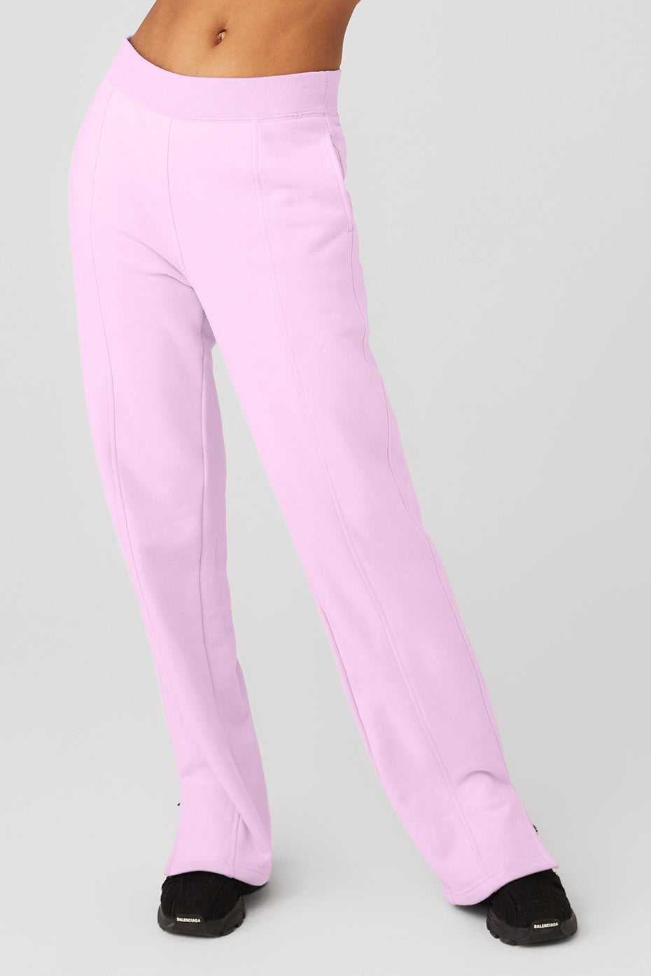 Alo Yoga USA High-Waist Offline Straight Leg Sugarplum Pink | 1856230-GM