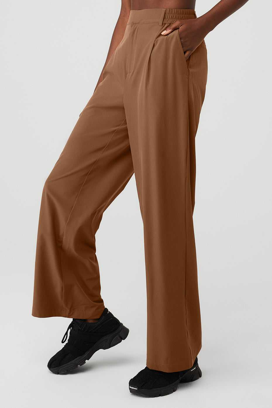 Alo Yoga USA High-Waist Pursuit Cinnamon Brown | 3087496-UF