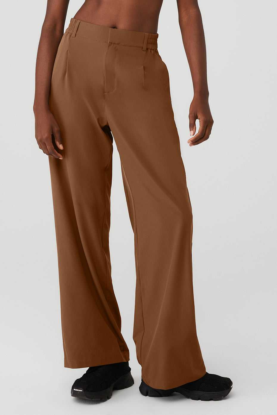 Alo Yoga USA High-Waist Pursuit Cinnamon Brown | 3087496-UF