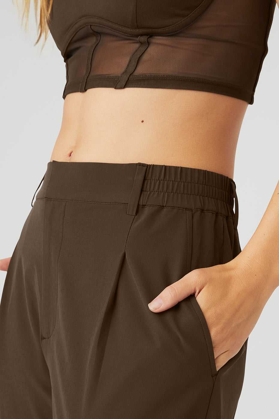 Alo Yoga USA High-Waist Pursuit Espresso | 6895032-PI