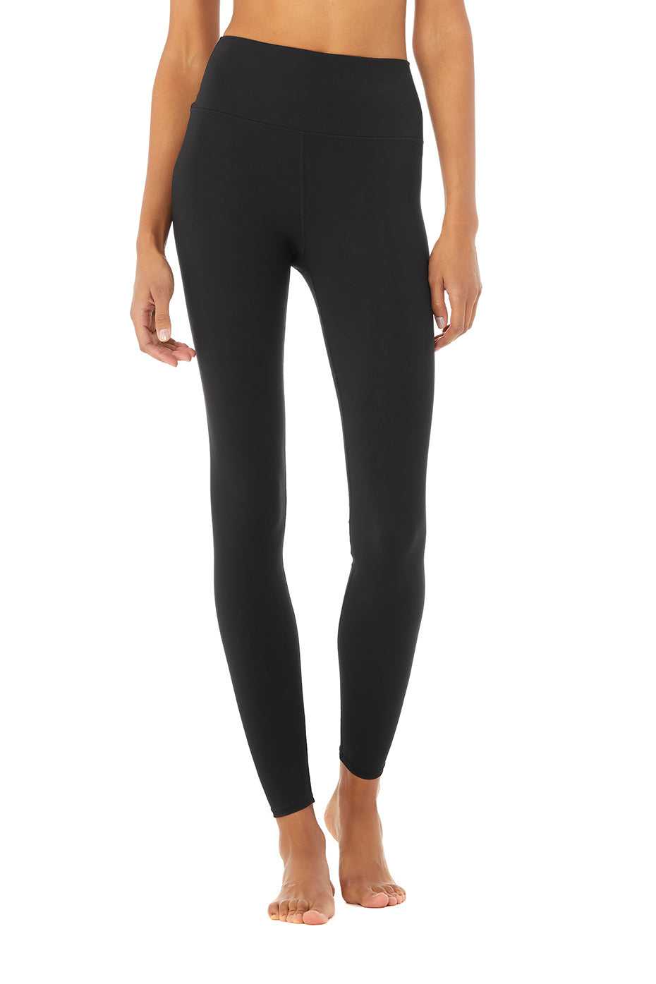 Alo Yoga USA High-Waist Solid Vapor Black | 1085269-XU