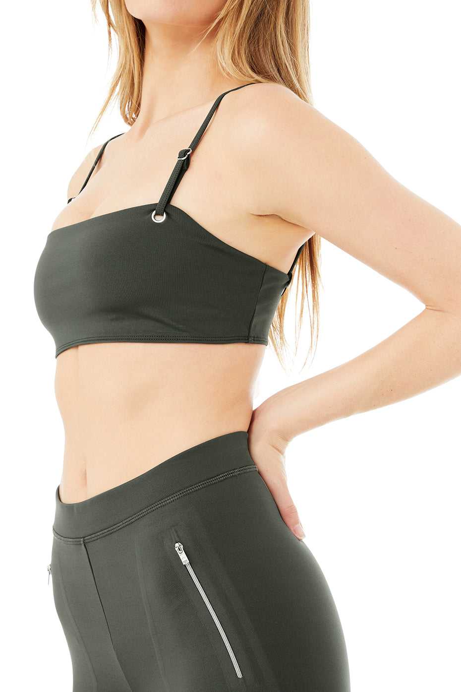 Alo Yoga USA High-Waist Thrill Seeker Dark Cactus | 9670315-BA