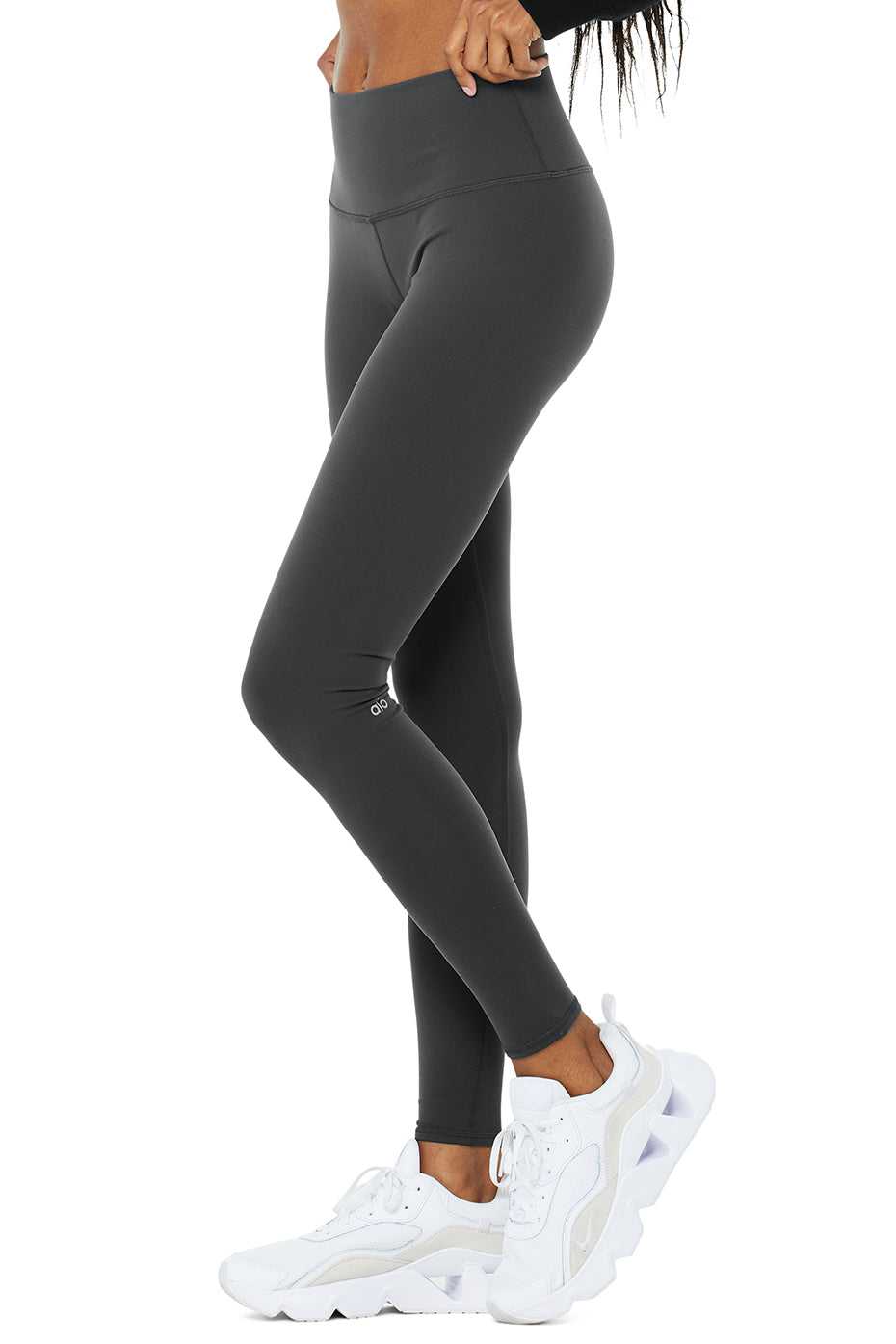 Alo Yoga USA High-Waist Winter Warmth Plush Anthracite | 3417250-UD