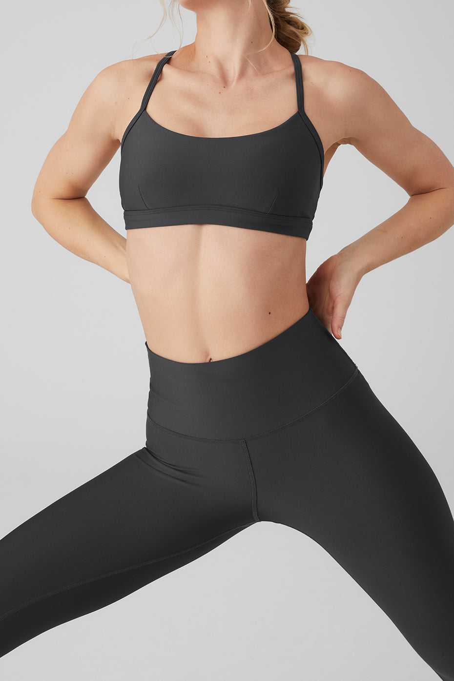 Alo Yoga USA High Waist Airlifts Anthracite | 5214387-XI