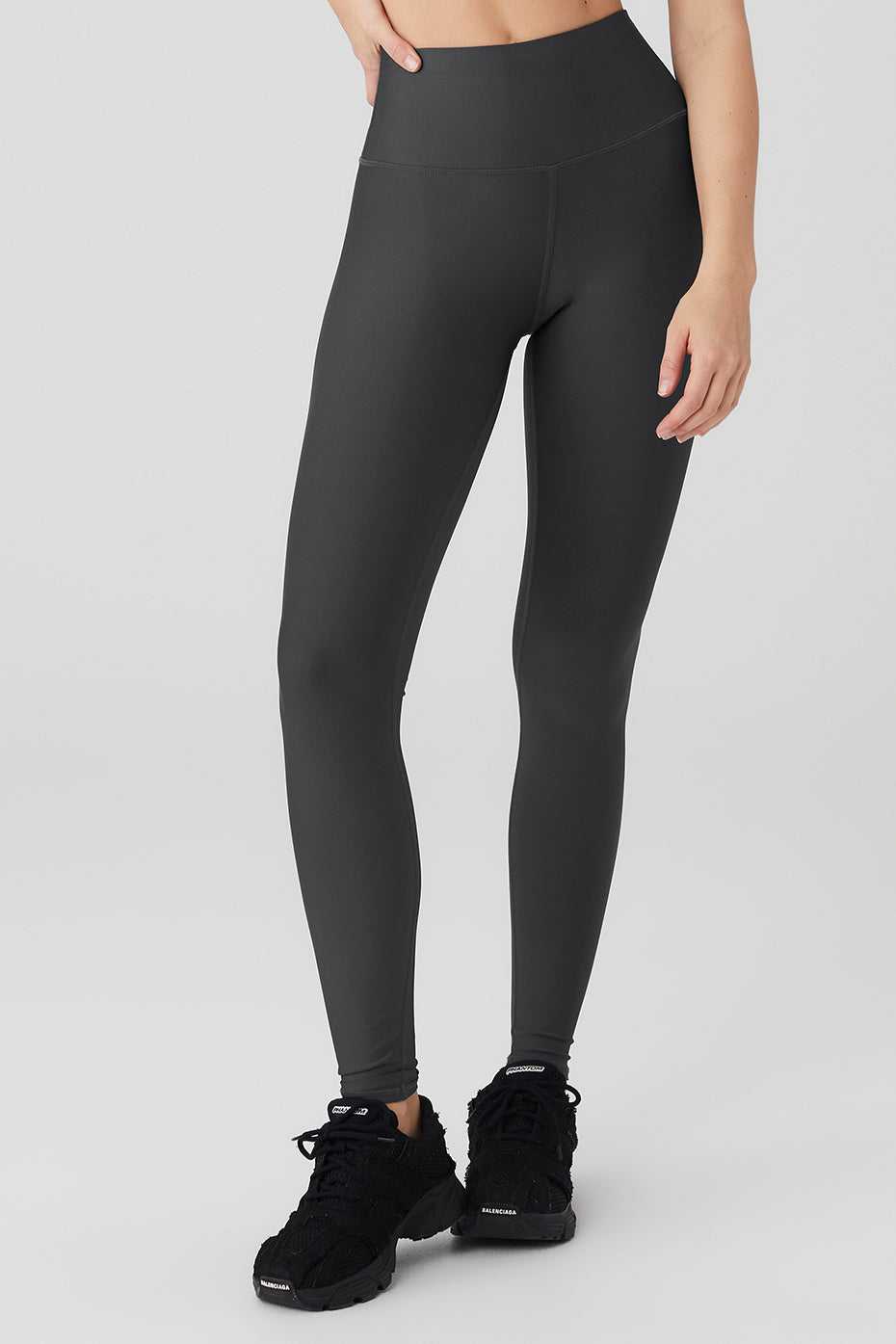 Alo Yoga USA High Waist Airlifts Anthracite | 5214387-XI