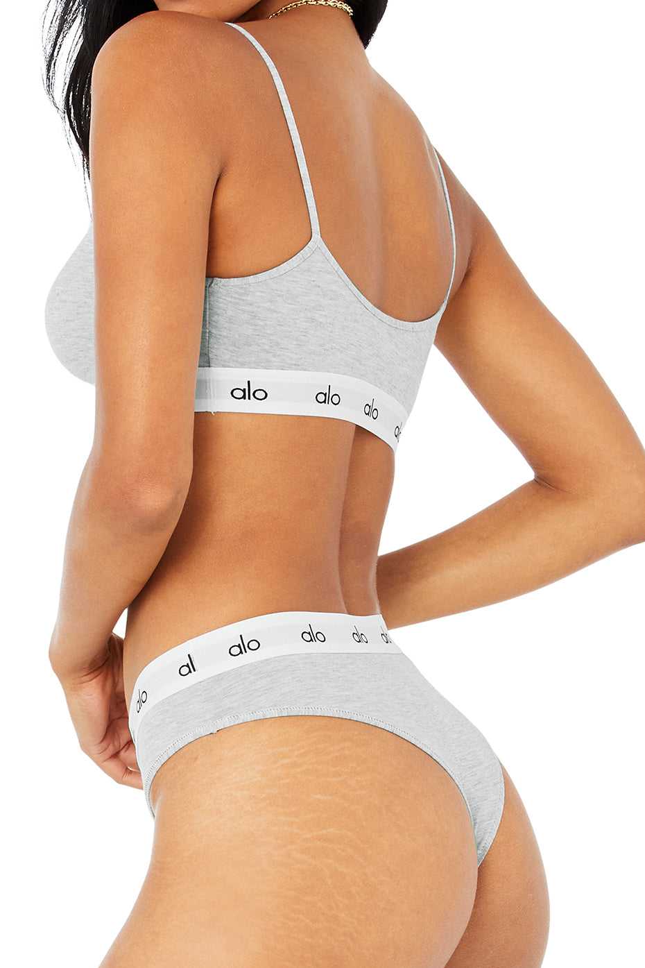 Alo Yoga USA Icon Cheeky Athletic Grey | 6041597-DI