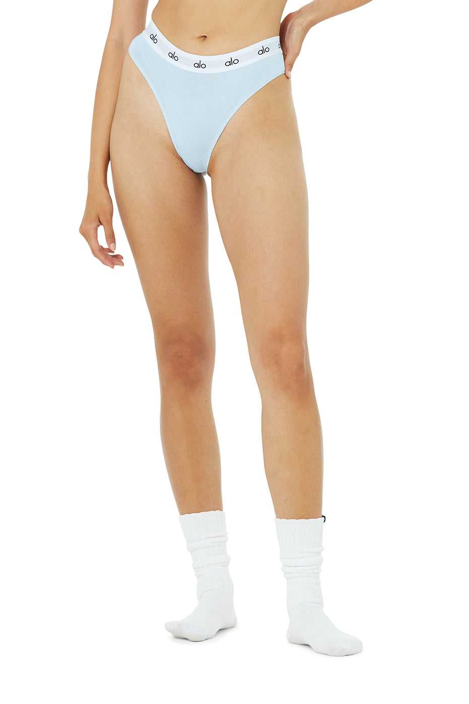 Alo Yoga USA Icon Cheeky Powder Blue | 7429156-RO