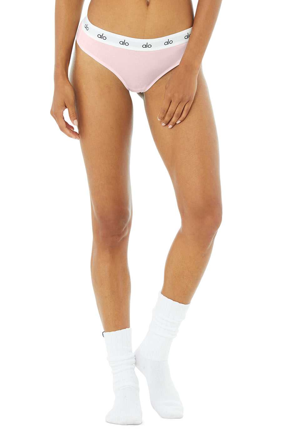 Alo Yoga USA Icon Cheeky Powder Pink | 5096437-XA