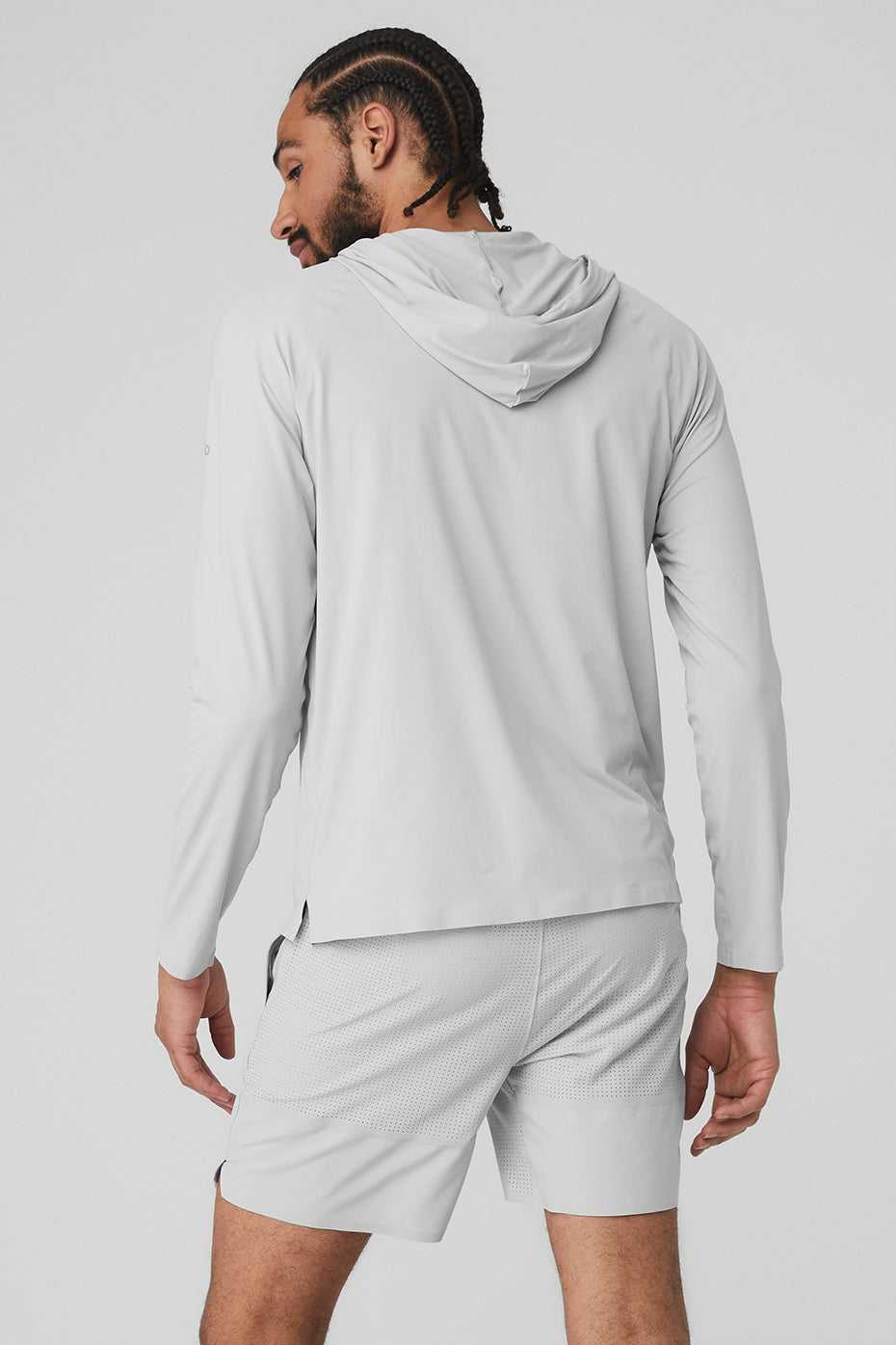 Alo Yoga USA Idol Hooded Runner Titanium | 6398245-WY