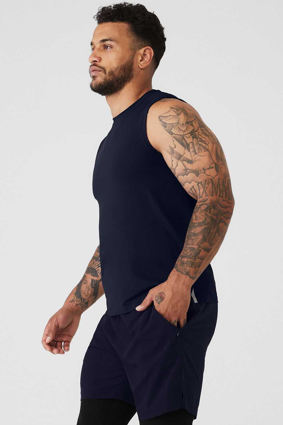 Alo Yoga USA Idol Performance Navy | 6743892-AC