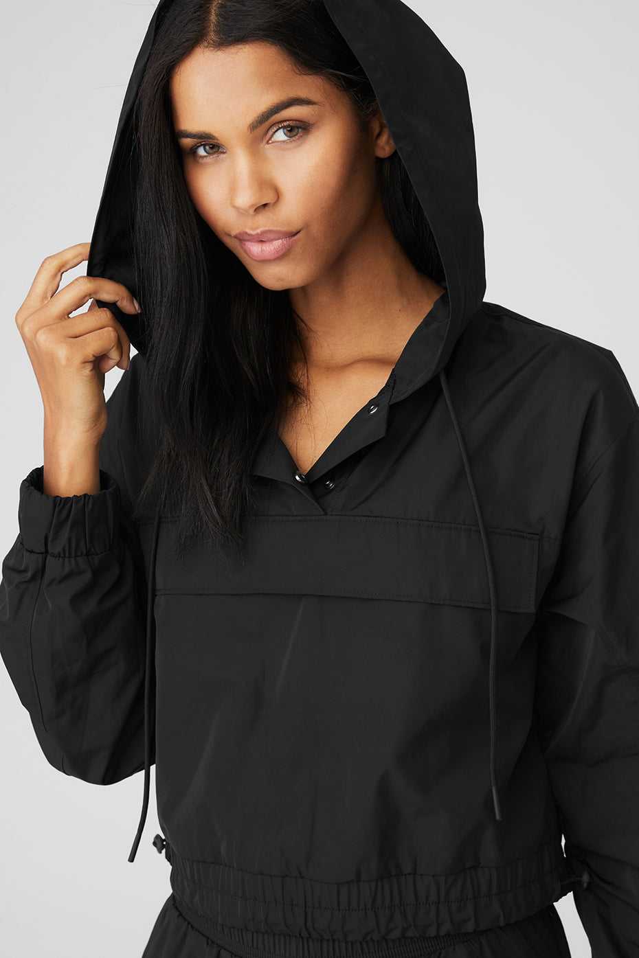 Alo Yoga USA International Anorak Black | 5746812-FT