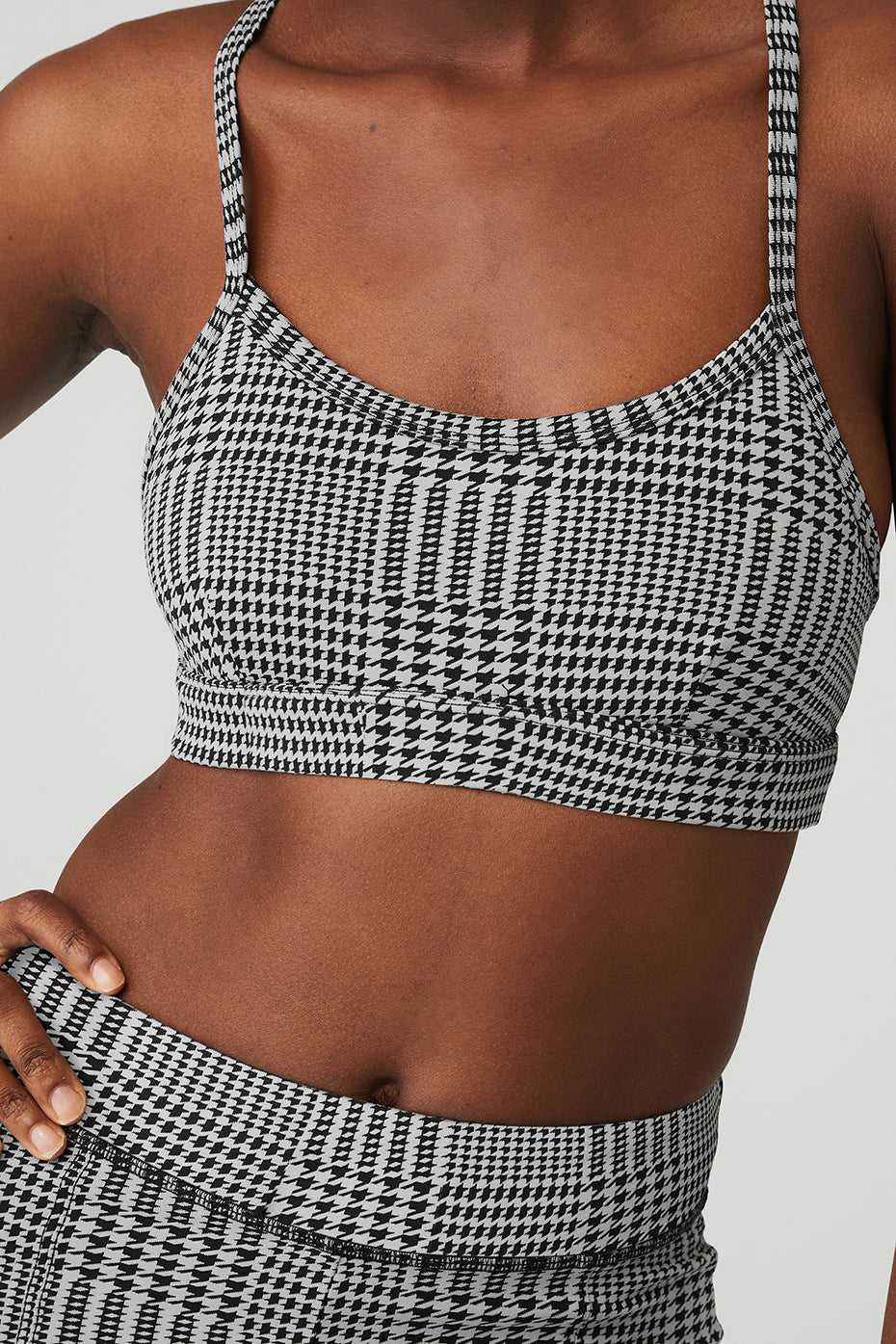 Alo Yoga USA Jacquard Glenplaid Gratitude Titanium | 4836725-UI