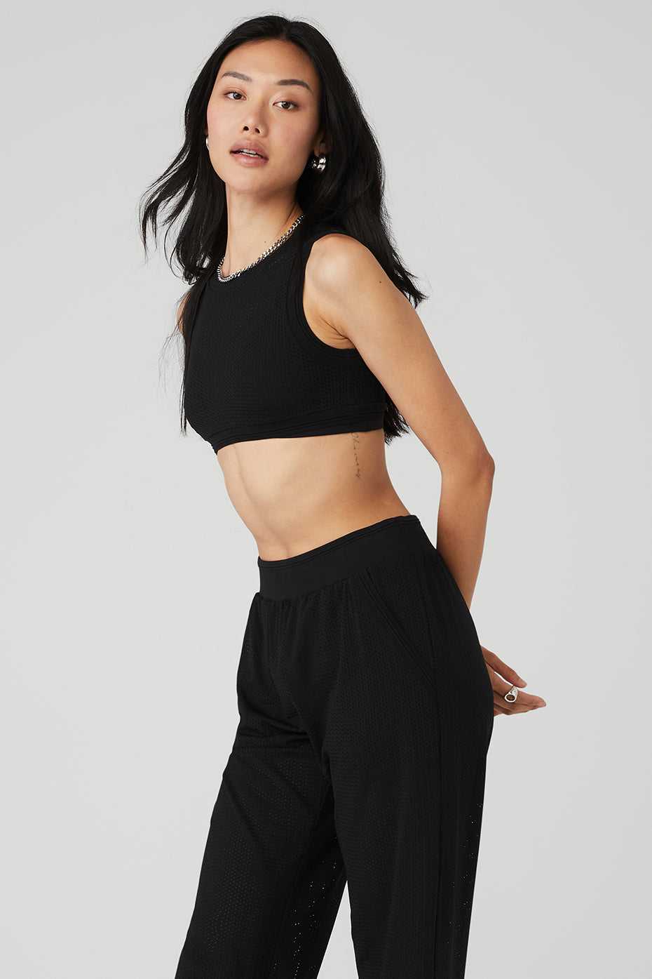 Alo Yoga USA Mesh All-Star Black | 6032459-IT