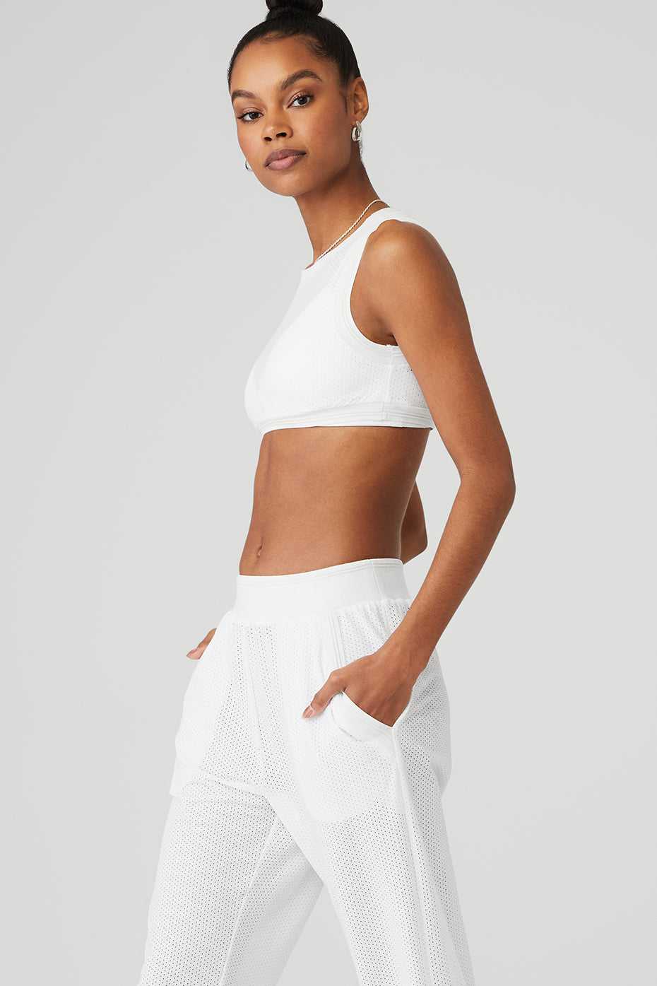 Alo Yoga USA Mesh All-Star White | 6420351-ZA