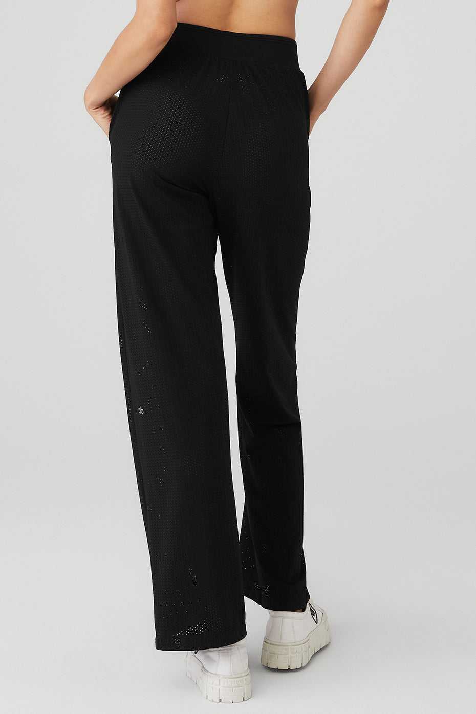 Alo Yoga USA Mesh All-Star Wide Leg Black | 4180579-KG