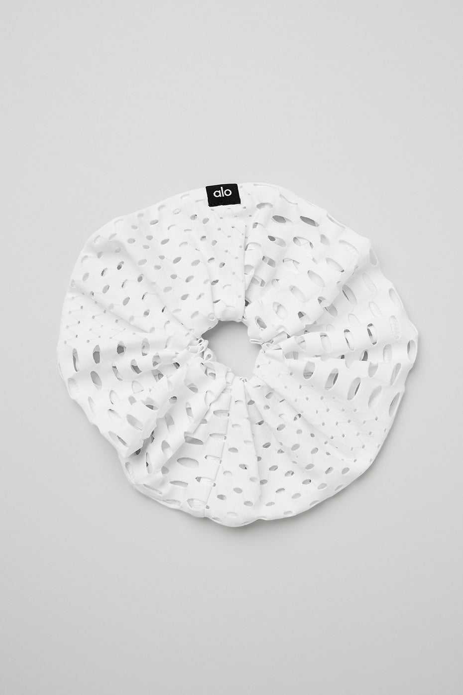 Alo Yoga USA Mesh Haute Summer Scrunchie White | 9187430-DQ