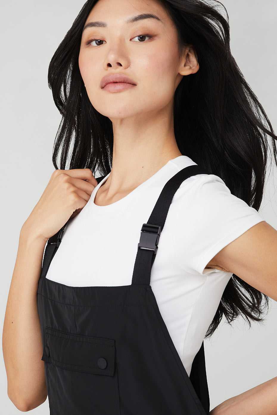 Alo Yoga USA Monterey Overalls Black | 4876150-DH