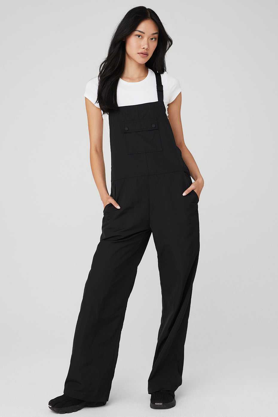 Alo Yoga USA Monterey Overalls Black | 4876150-DH