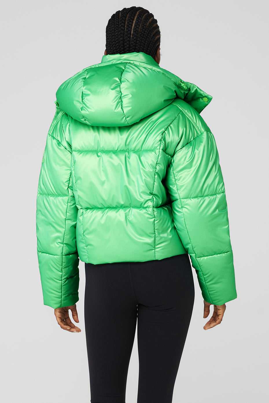 Alo Yoga USA Pearlized Pristine Puffer Green Glow | 5386720-RI