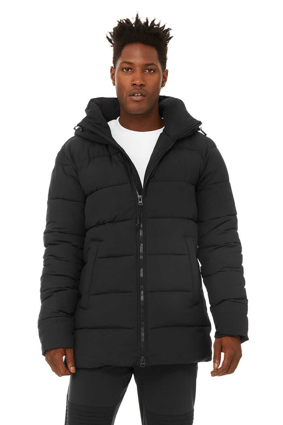 Alo Yoga USA Polar Puffer Black | 3174052-YK