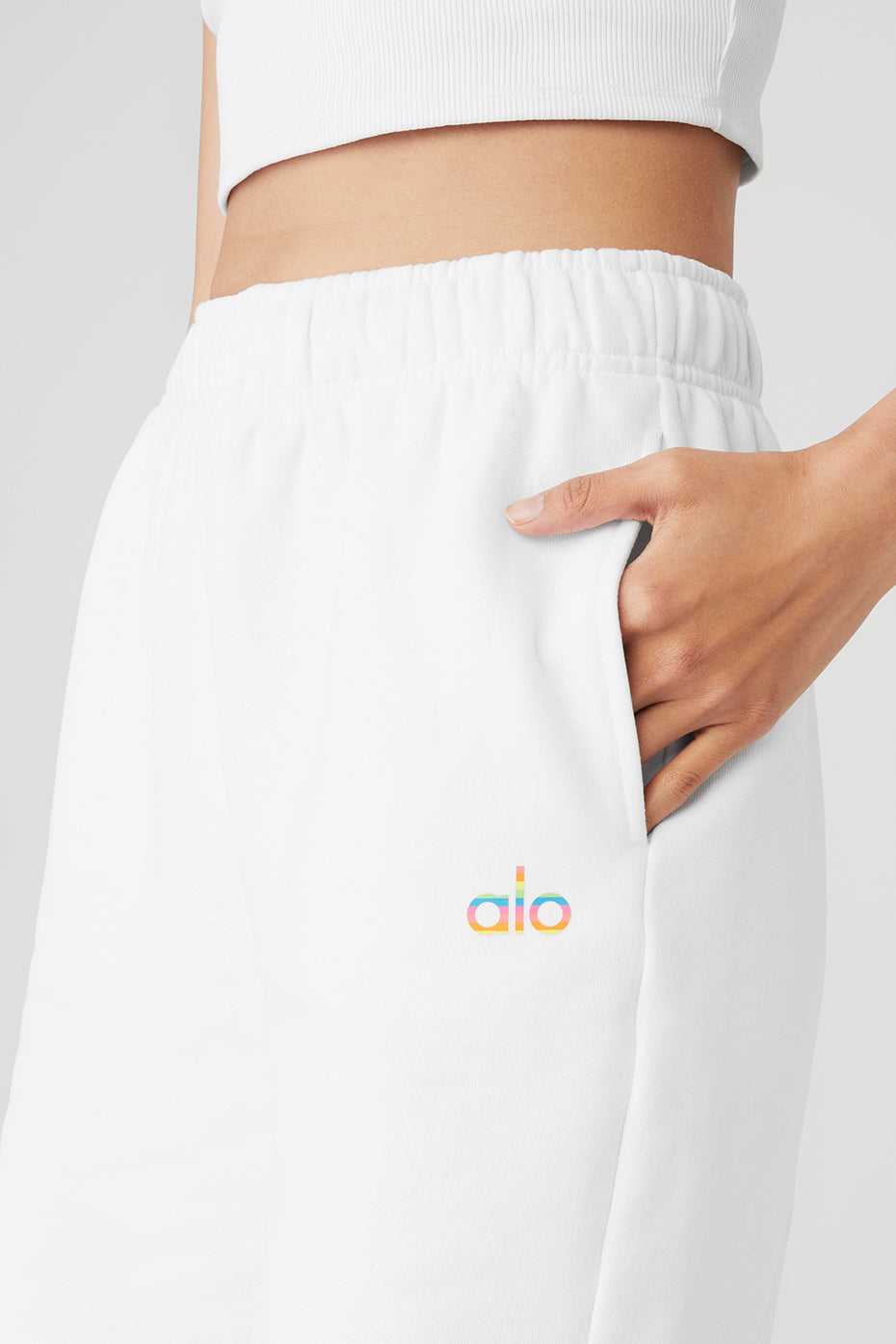 Alo Yoga USA Pride Accolade Sweat White | 4083579-CZ