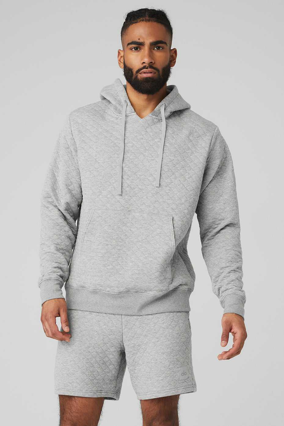 Alo Yoga USA Quilted Stadium Athletic Grey | 1693425-NM