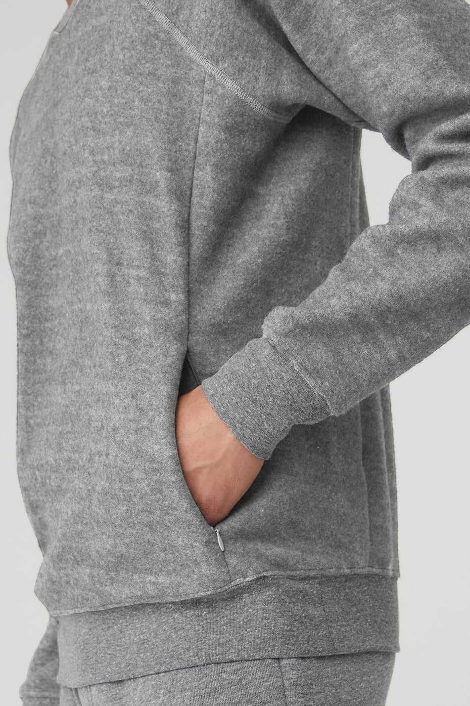 Alo Yoga USA Relaxed Crew Neck Grey | 9461730-JE