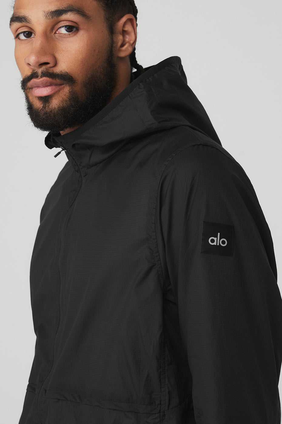 Alo Yoga USA Repeat Running Black | 1478350-DQ