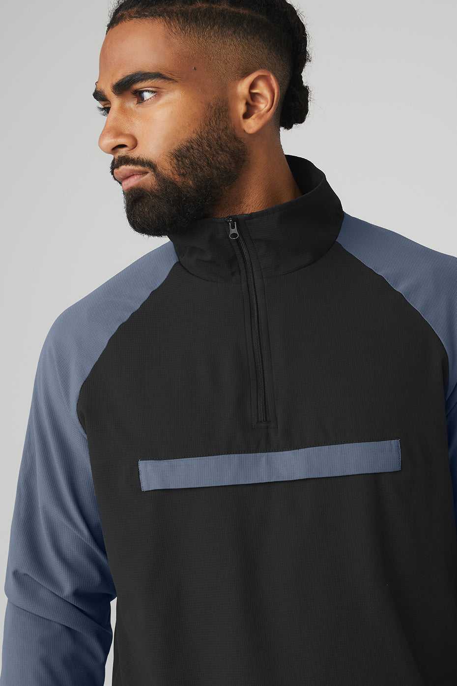 Alo Yoga USA Ripstop 1/4 Zip On-Set Bluestone | 6392758-VU