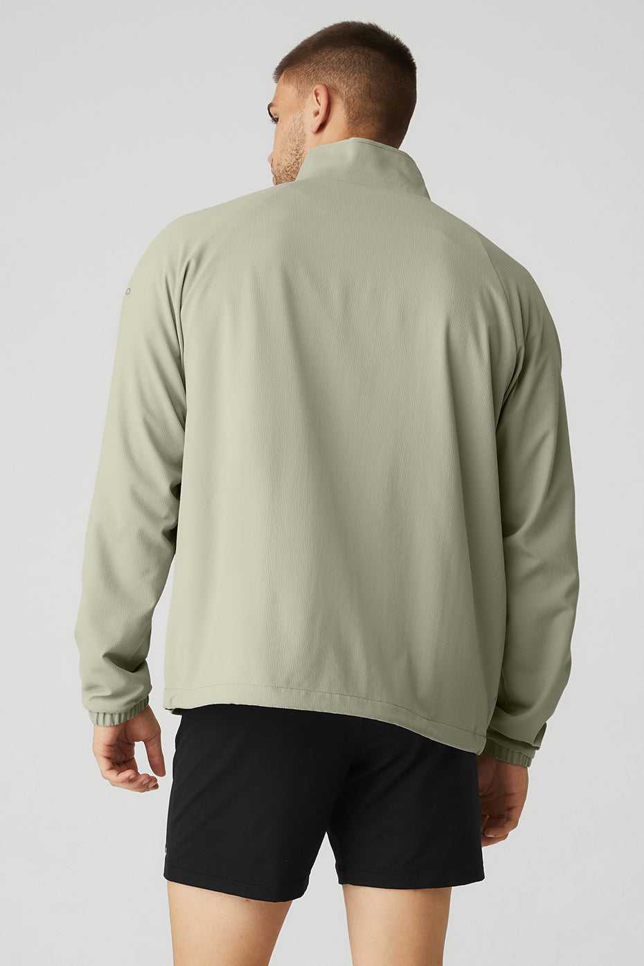 Alo Yoga USA Ripstop 1/4 Zip On-Set Limestone | 2854076-SY