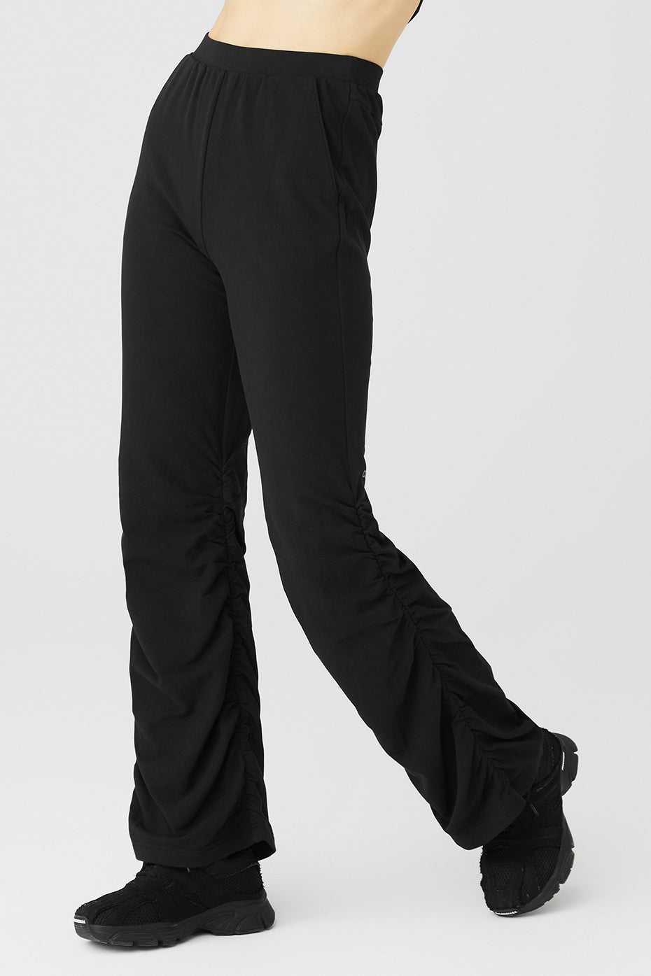 Alo Yoga USA Ruched Soft Sculpt Black | 2746318-AL