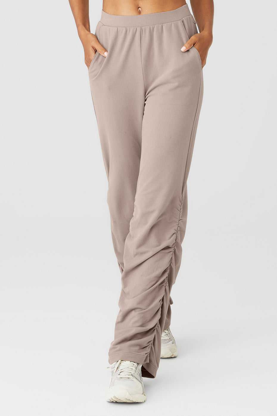 Alo Yoga USA Ruched Soft Sculpt Taupe | 0789156-HR